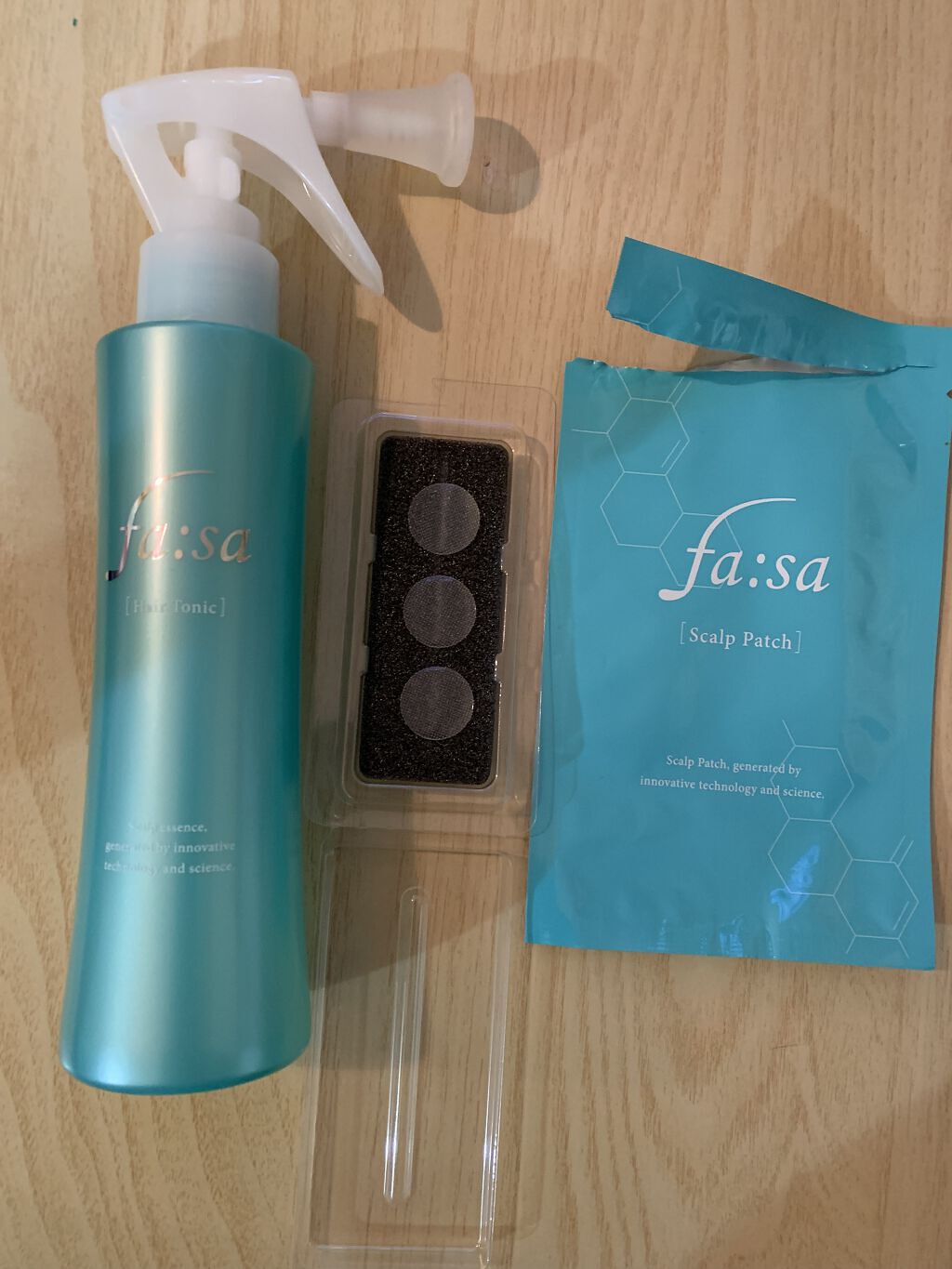 スペシャルケアセット(スキャルプパッチ/育毛トニック)/fasa/頭皮ローションを使ったクチコミ（1枚目）