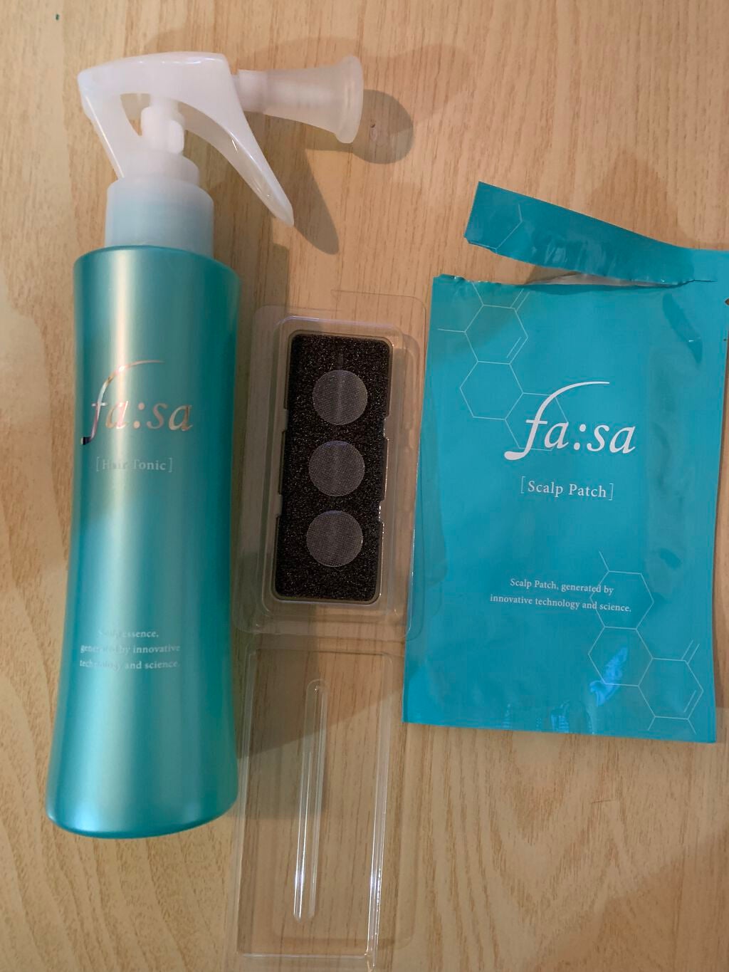 スペシャルケアセット(スキャルプパッチ/育毛トニック)/fasa/頭皮ローションを使ったクチコミ(1枚目)