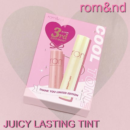 ジューシーラスティングティント/rom&nd/リップティントを使ったクチコミ(1枚目)