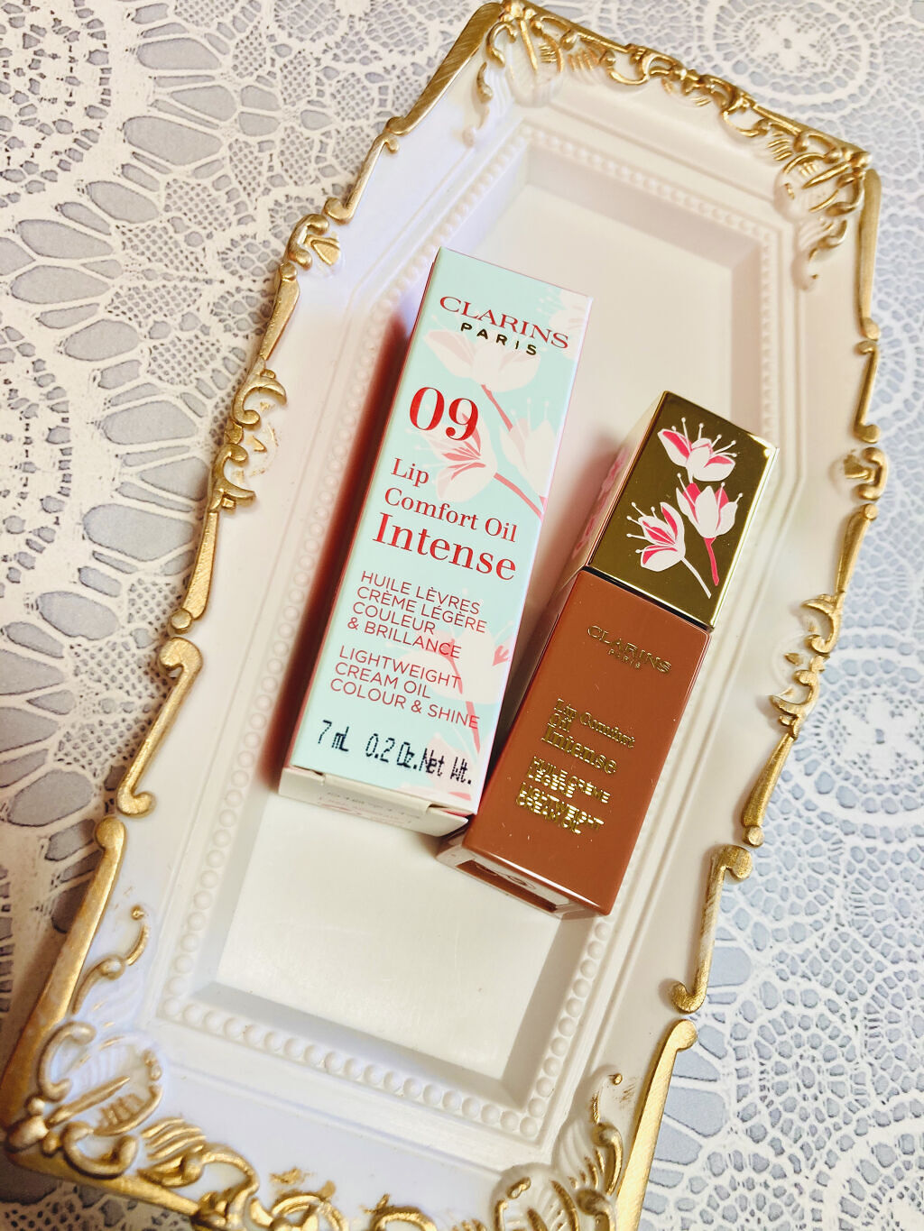 コンフォート リップオイル インテンス/CLARINS/リップグロスを使ったクチコミ（1枚目）