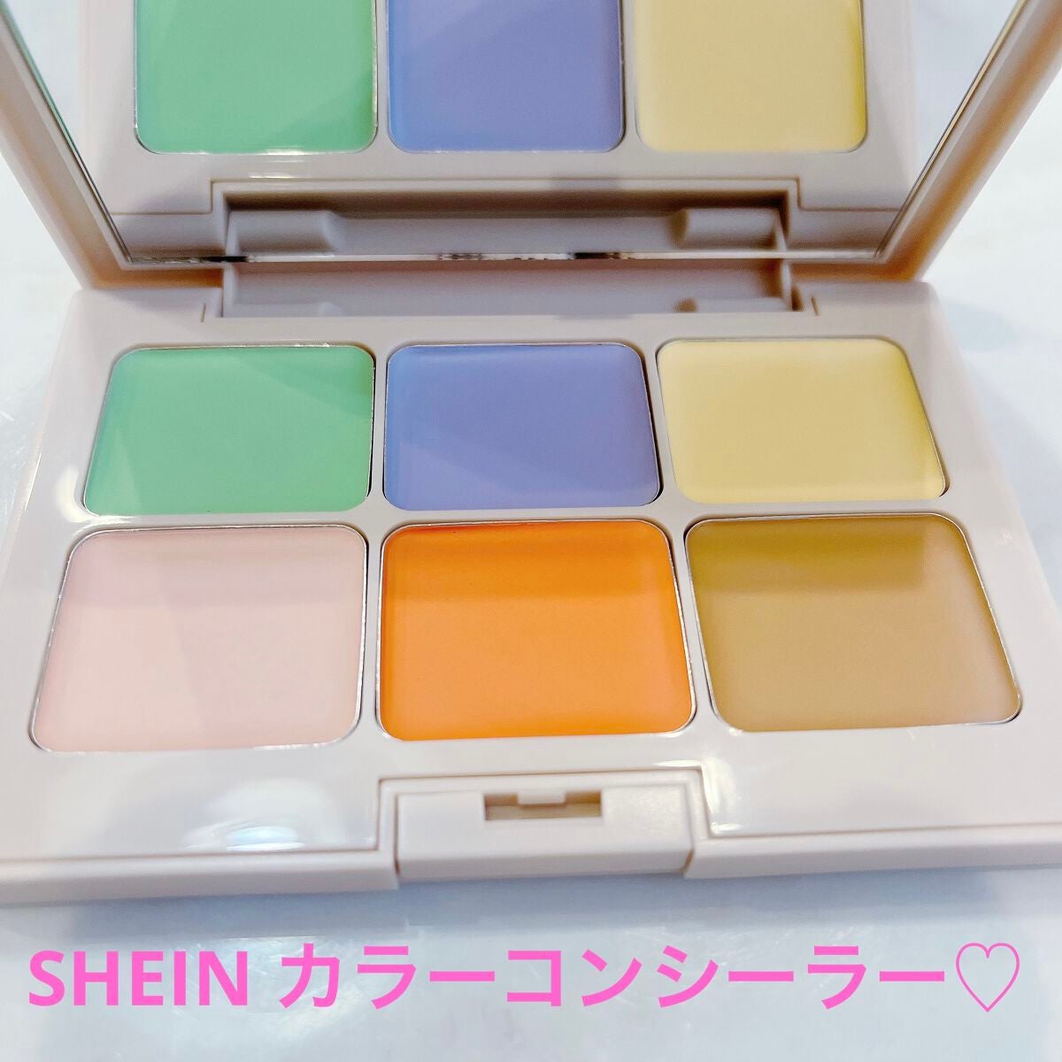 マルチフィックスコンシーラー&カラーコレクター/SHEGLAM/パレットコンシーラーを使ったクチコミ(2枚目)
