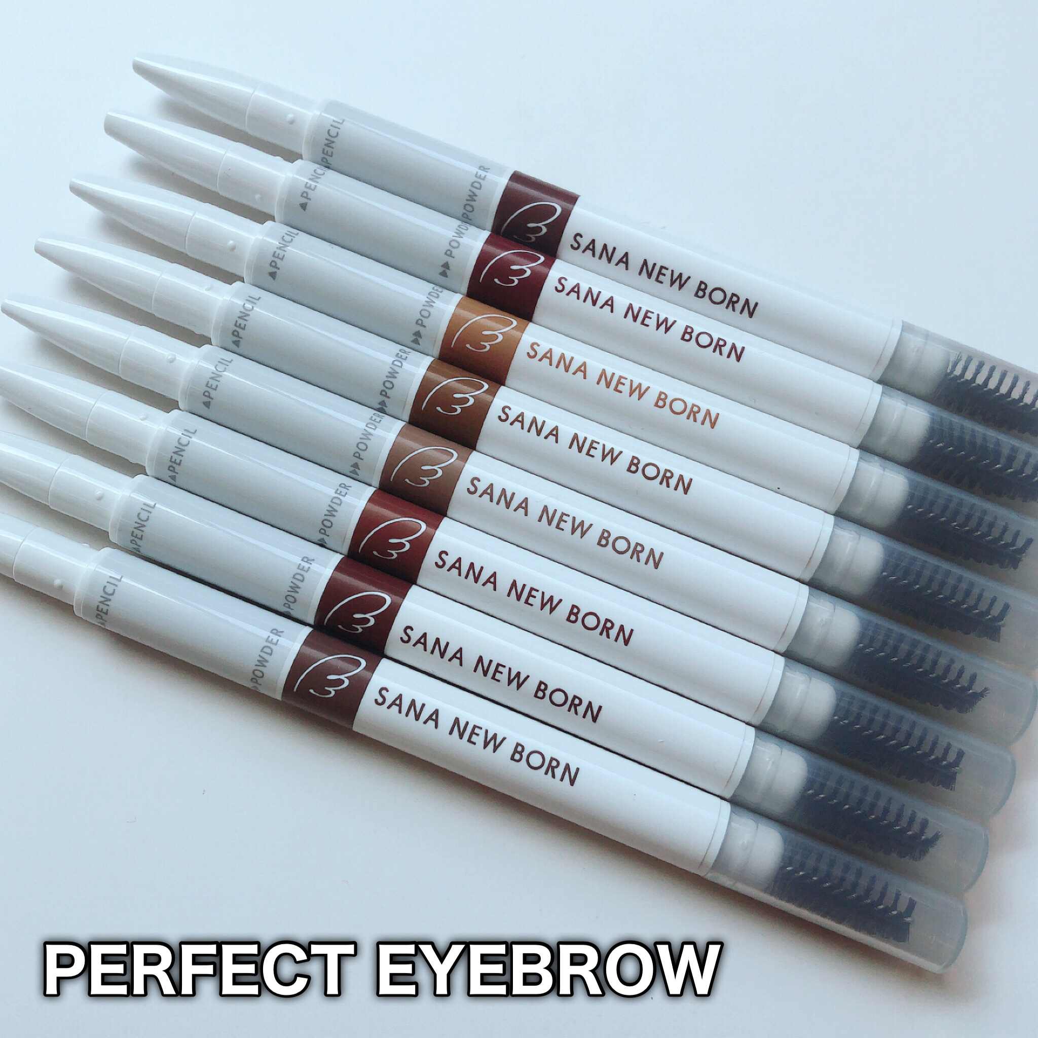 サナ ニューボーン カラーリングブロウマスカラ 02 アッシュブラウン/サナ ニューボーン/マスカラを使ったクチコミ（2枚目）