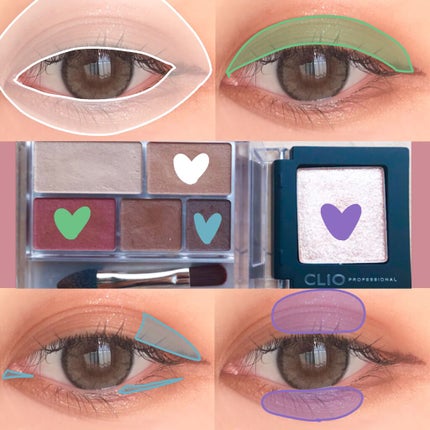 パーフェクトマルチアイズ/キャンメイク/アイシャドウパレットを使ったクチコミ(2枚目)