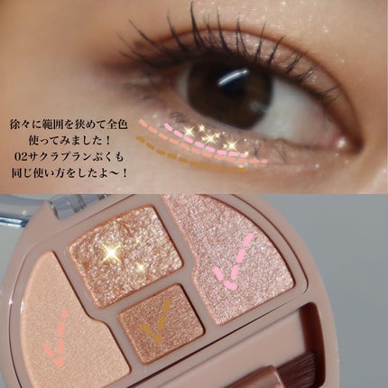 プランぷくコーデアイズ/キャンメイク/パウダーアイシャドウを使ったクチコミ(6枚目)