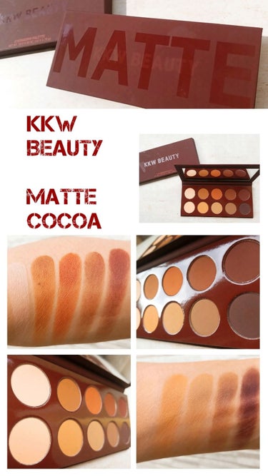 MATTE COCOA EYESHADOW PALETTE/KKW BEAUTY/パウダーアイシャドウを使ったクチコミ（1枚目）