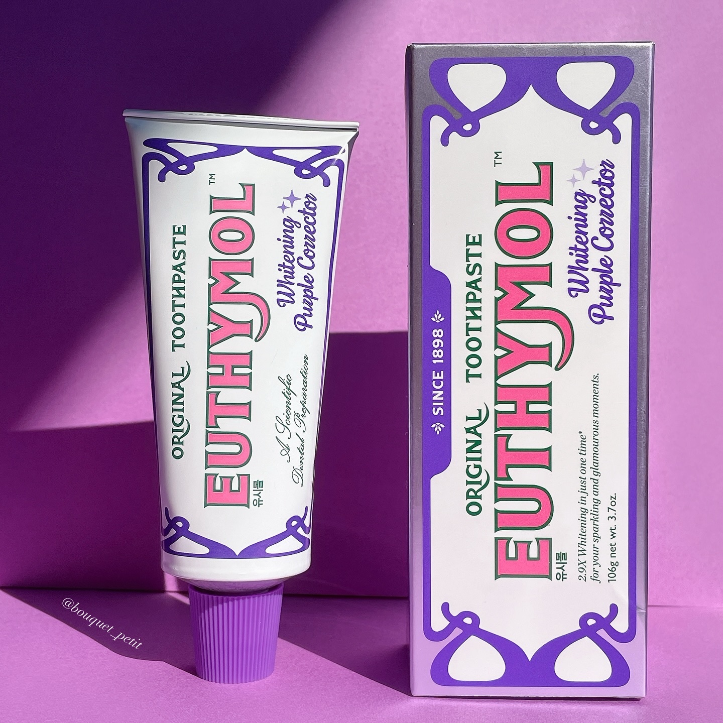 ホワイトパープル歯みがき ピーチフローラルミントの香り/EUTHYMOL/歯磨き粉を使ったクチコミ（2枚目）