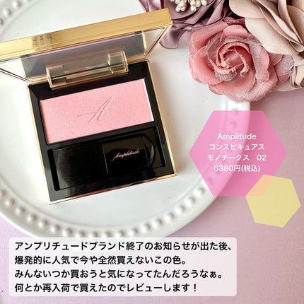 コンスピキュアス モノチークス/Amplitude/パウダーチークを使ったクチコミ(2枚目)