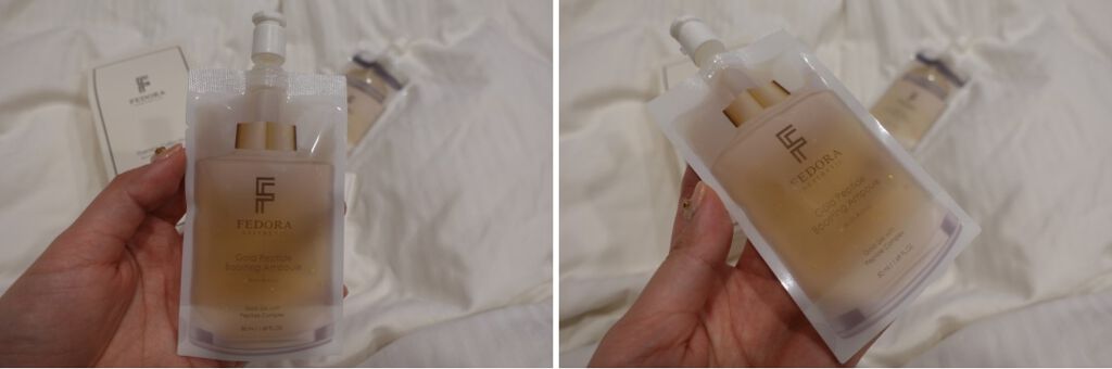 ゴールド ペプチド ブースティング アンプル/FEDORA AESTHETIC/美容液を使ったクチコミ(2枚目)