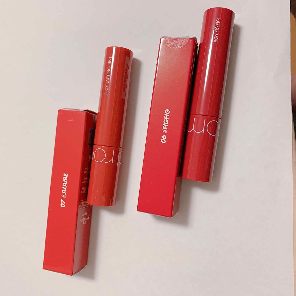 ジューシーラスティングティント/rom&nd/リップティントを使ったクチコミ(1枚目)