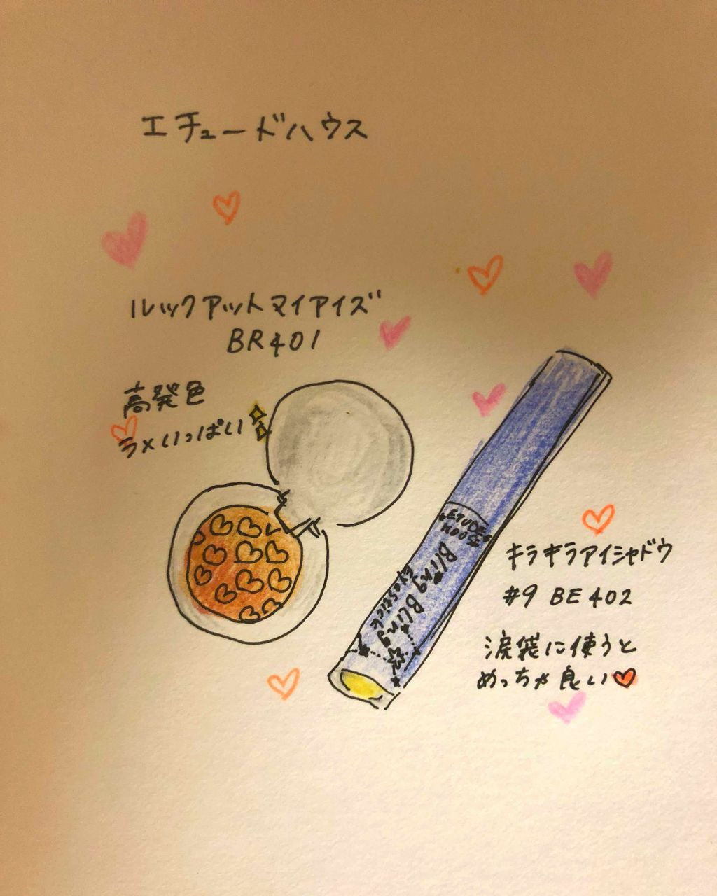 キラキラ アイシャドウ/ETUDE/スティックアイシャドウを使ったクチコミ（1枚目）