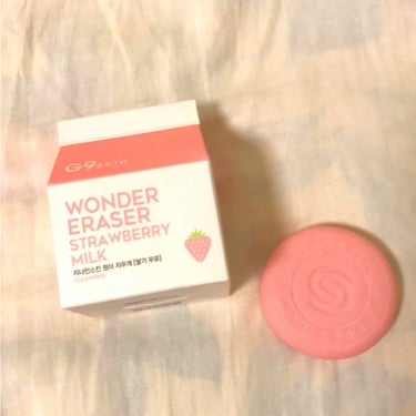 G9SKIN Wonder Eraserのクチコミ「g9skin のイチゴ石鹸です！
これは肌荒れに効きます！あと、肌が白くなります！とても凄い効.....」（1枚目）