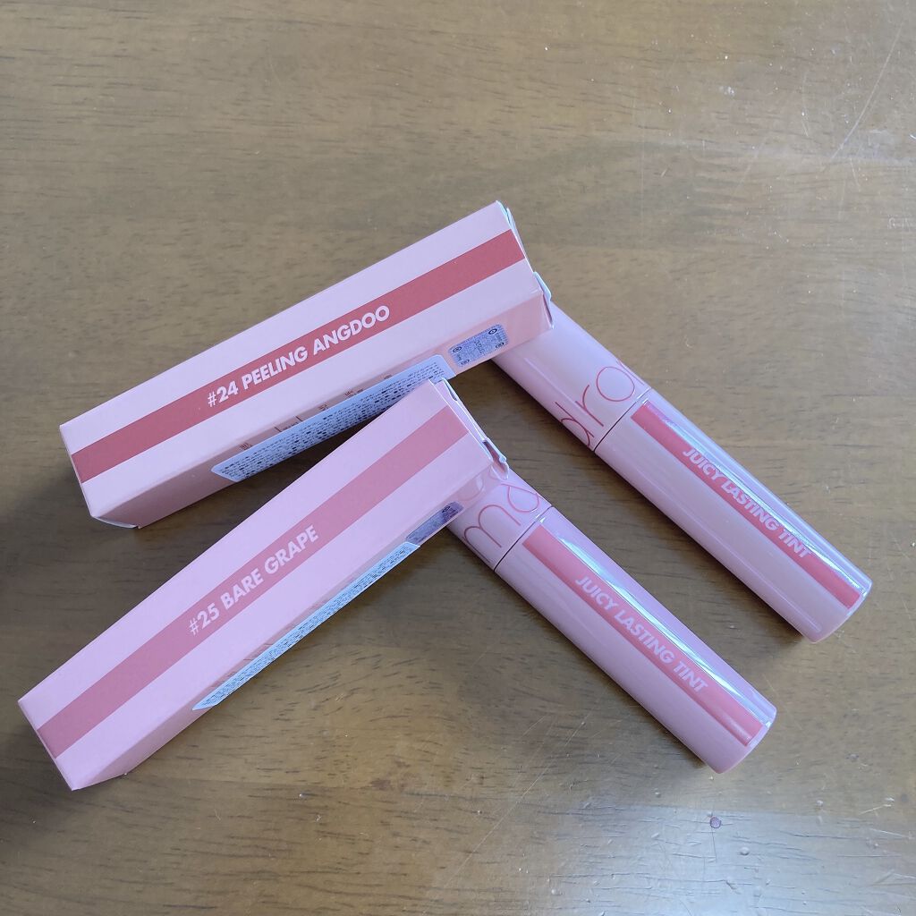 ジューシーラスティングティント/rom&nd/リップティントを使ったクチコミ（1枚目）