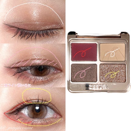 アニマルアイシャドウ(4シェード)/ZEESEA/アイシャドウパレットを使ったクチコミ(6枚目)