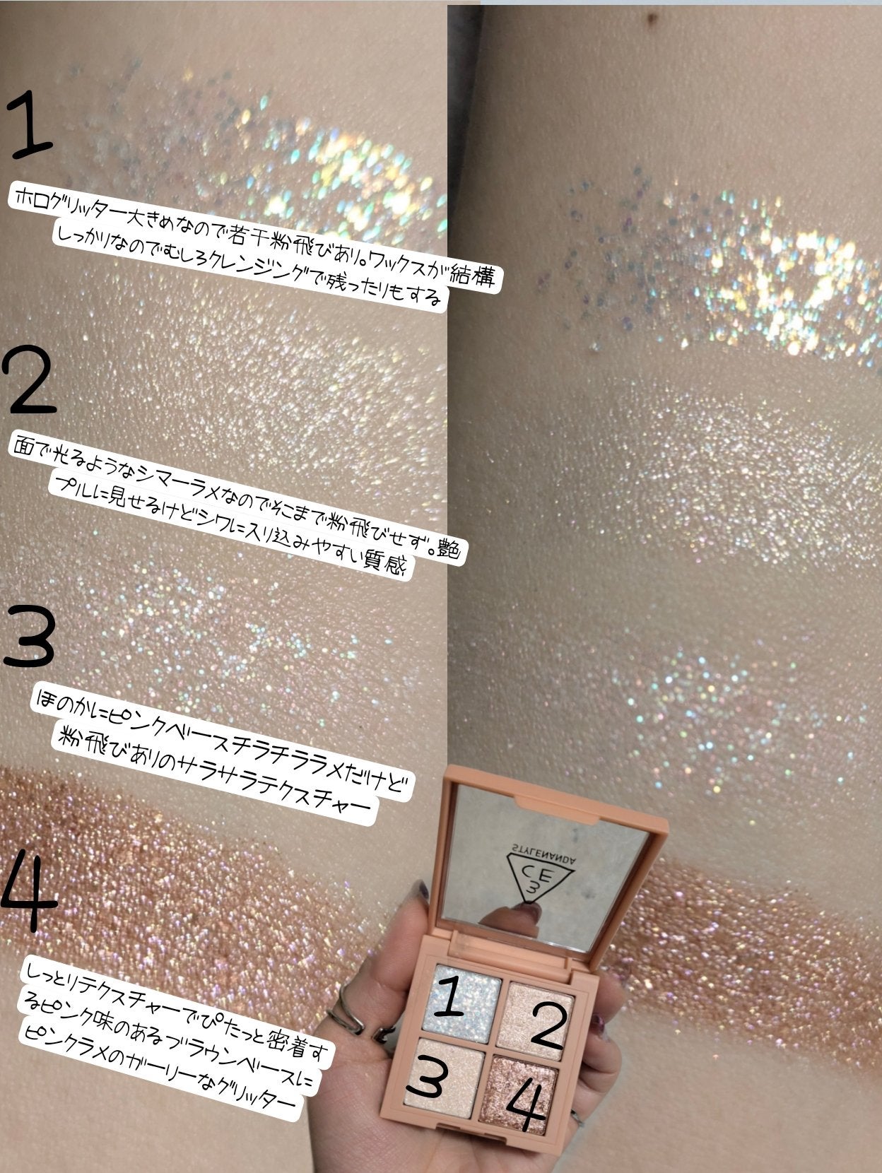 3CE ミニ マルチアイカラーパレット/3CE/アイシャドウパレットを使ったクチコミ(4枚目)