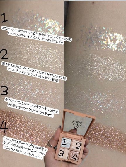 3CE ミニ マルチアイカラーパレット/3CE/アイシャドウパレットを使ったクチコミ(4枚目)