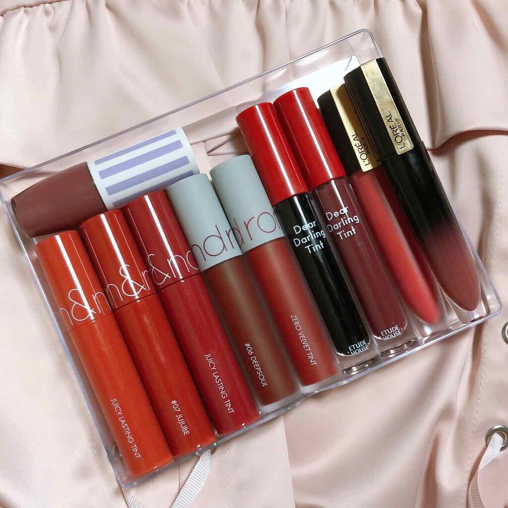 ジューシーラスティングティント/rom&nd/リップティントを使ったクチコミ（1枚目）