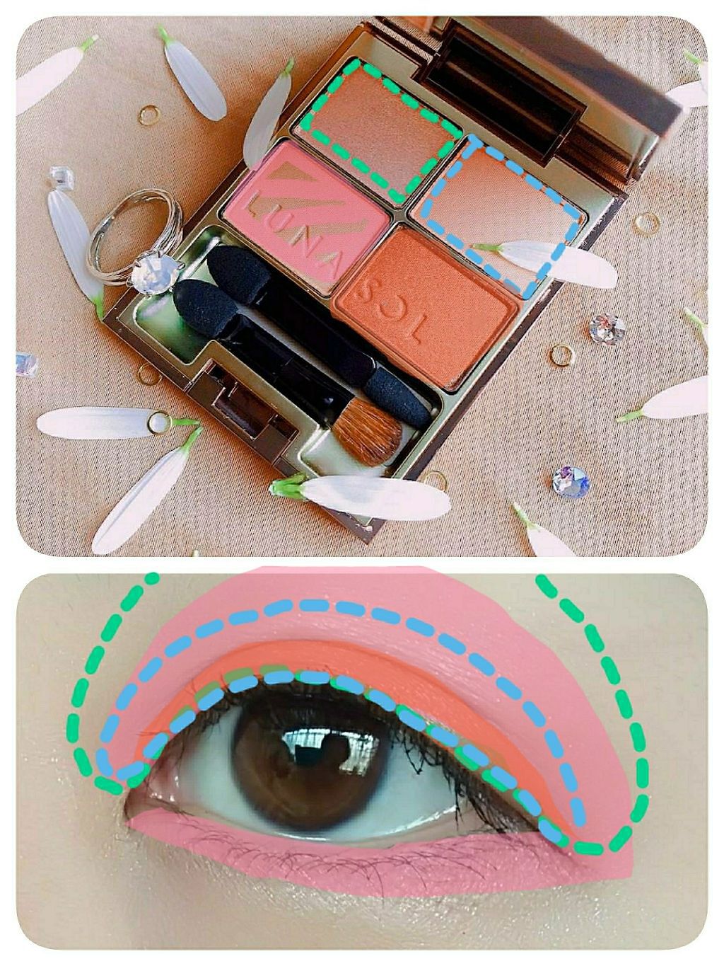 スキンモデリングアイズ/LUNASOL/アイシャドウパレットを使ったクチコミ(3枚目)