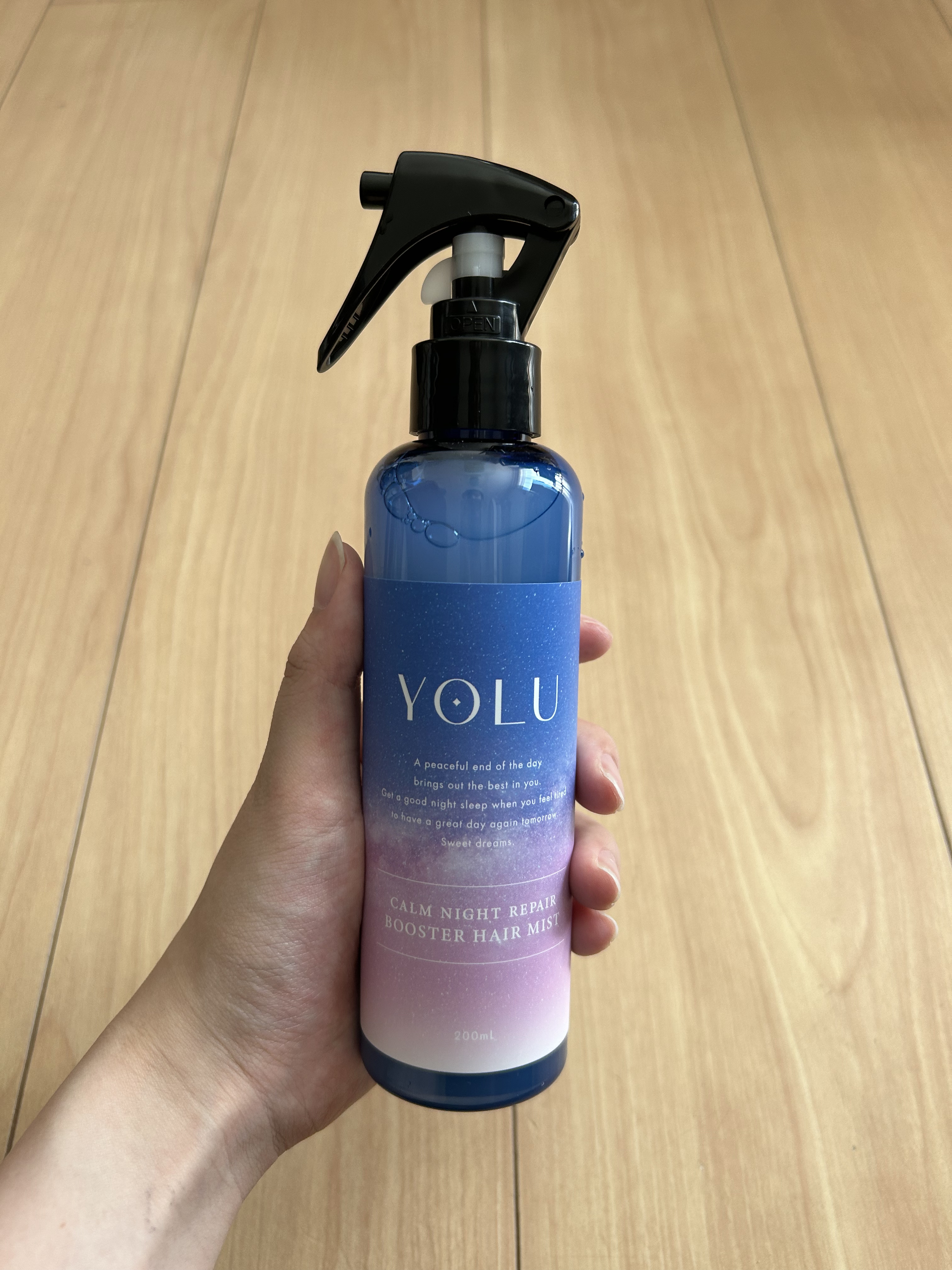 カームナイトリペアブースターヘアミスト/YOLU/プレスタイリング・寝ぐせ直しを使ったクチコミ（1枚目）