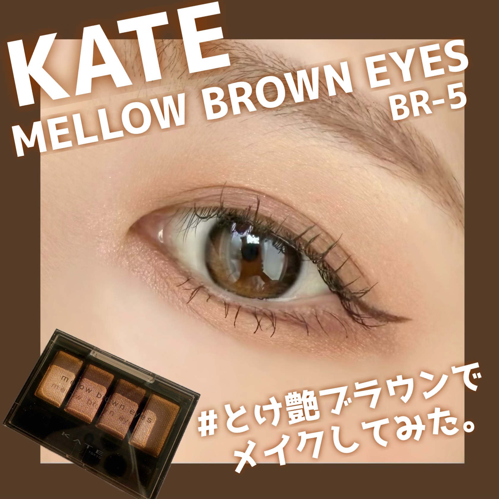 ケイト メロウブラウンアイズ/KATE/アイシャドウパレットを使ったクチコミ（1枚目）