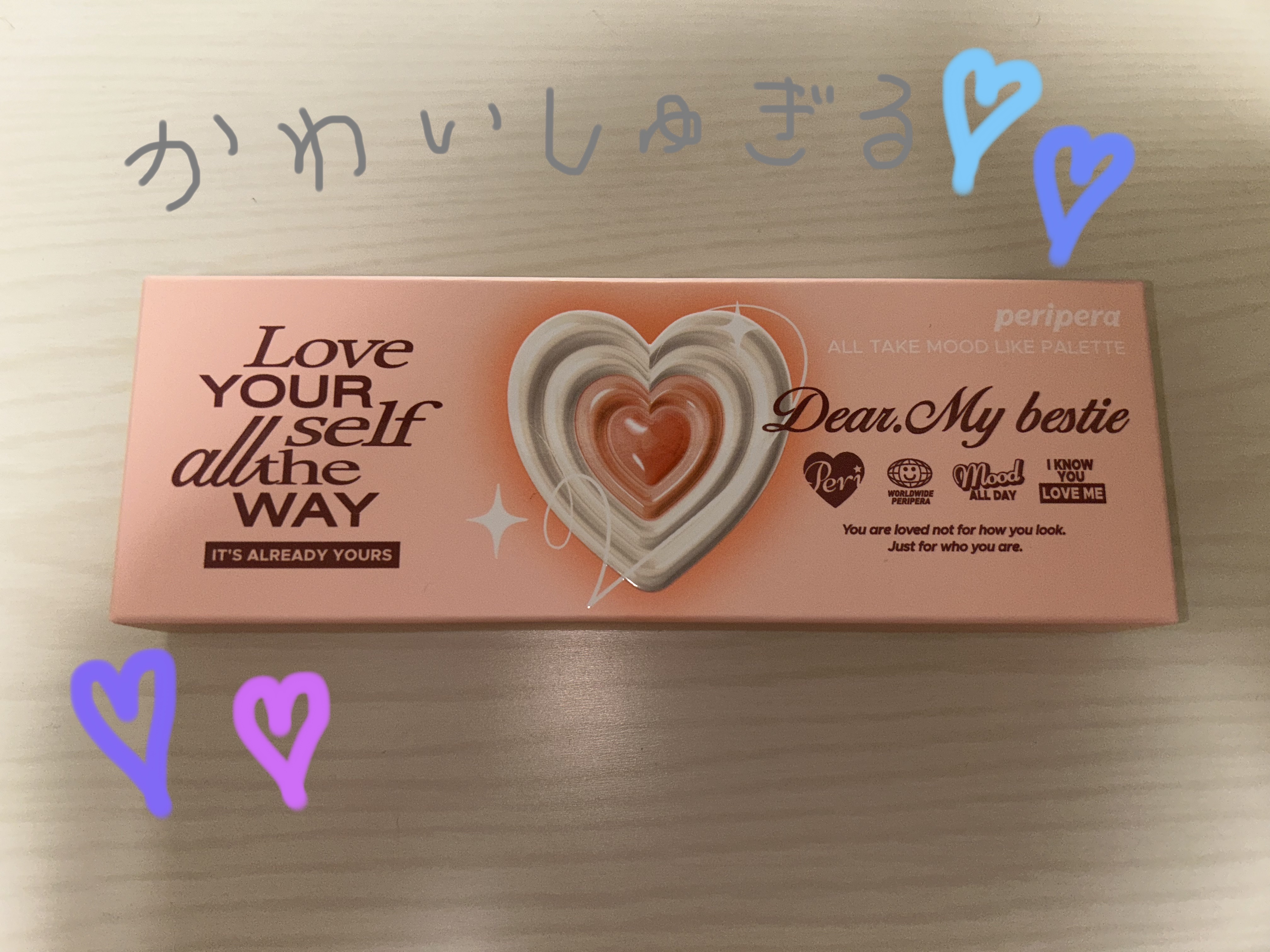 オールテイクムードライクパレット 02 ピーチ ヘブン(PEACH HEAVEN)/PERIPERA/アイシャドウパレットを使ったクチコミ（2枚目）