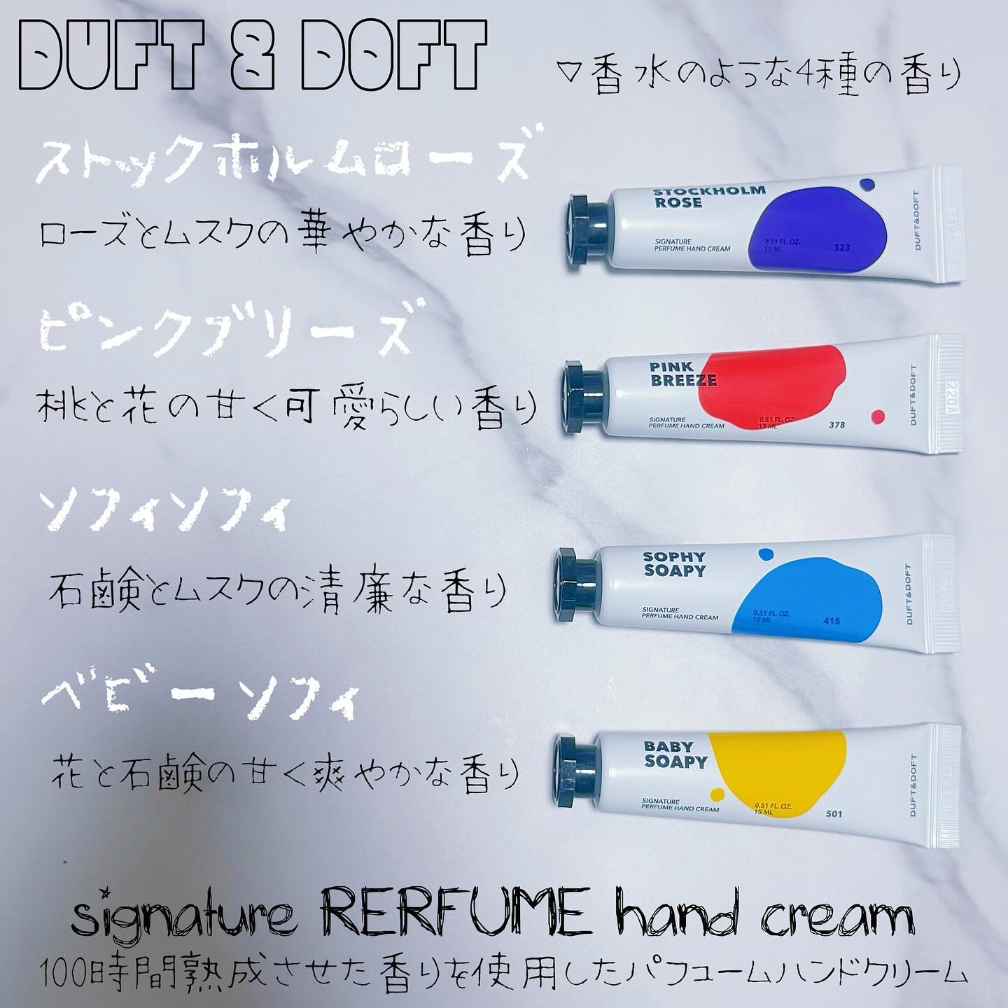 シグネチャーパフュームハンドクリーム ソフィーソーピー/DUFT&DOFT/ハンドクリームを使ったクチコミ（2枚目）