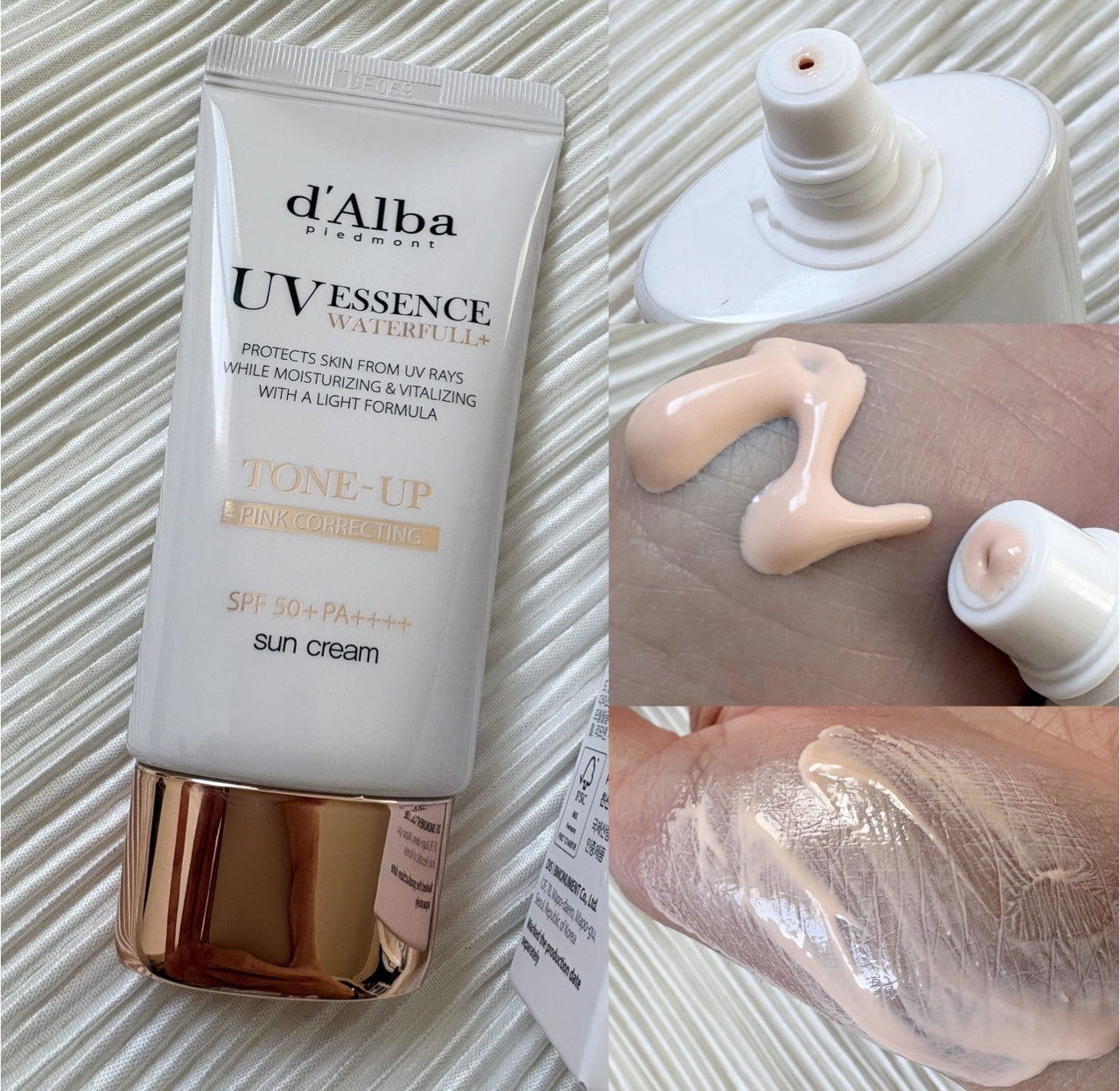 ウォータフルトーンアップサンクリーム/ダルバ/日焼け止めクリームを使ったクチコミ（2枚目）