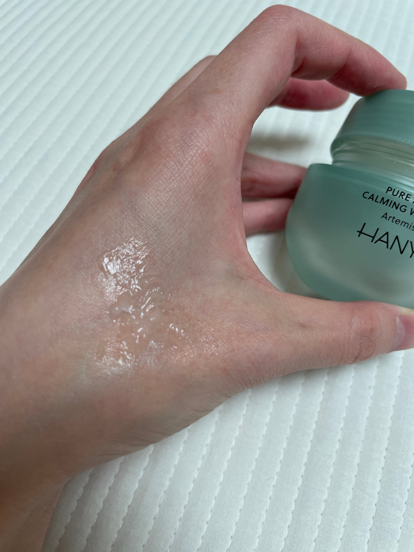 ピュアアルテミシア カーミングウォータークリーム/HANYUL(ハンユル)/フェイスクリームを使ったクチコミ(2枚目)