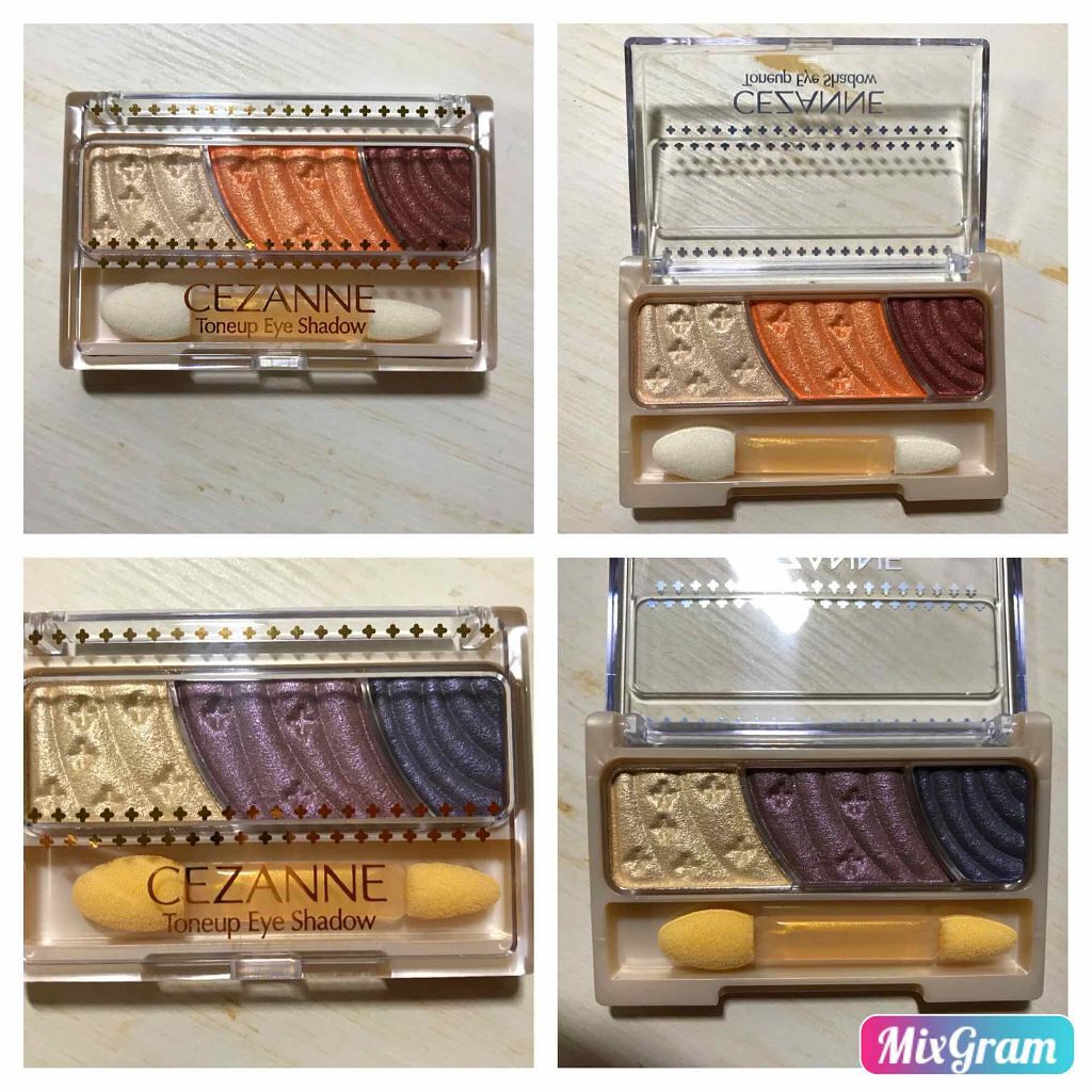 トーンアップアイシャドウ/CEZANNE/アイシャドウパレットを使ったクチコミ（1枚目）