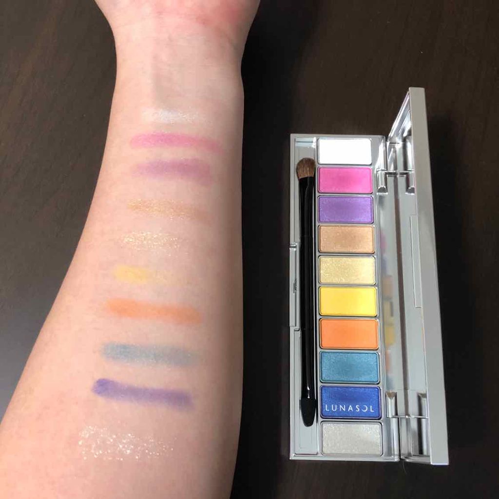 ザ ライティングカラーアイズ/LUNASOL/アイシャドウパレットを使ったクチコミ(2枚目)
