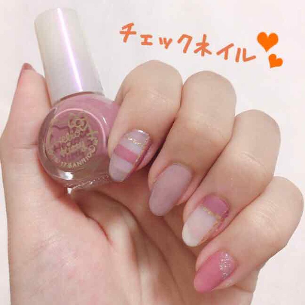 #サンリオネイル,#秋ネイル,#チェックネイルのネイルデザイン