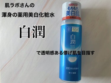 白潤 薬用美白化粧水 170ml（ボトル）/肌ラボ/化粧水を使ったクチコミ（1枚目）