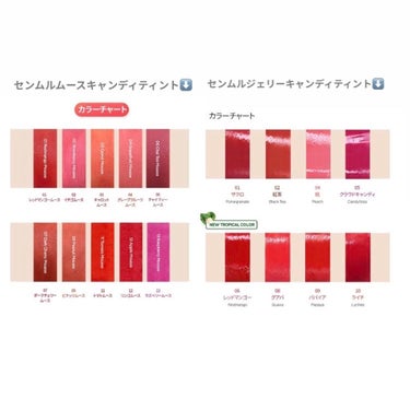 ハンラボン on LIPS 「今回は私が持っているザセムのティント4種比較をします！1️⃣セ..」（4枚目）