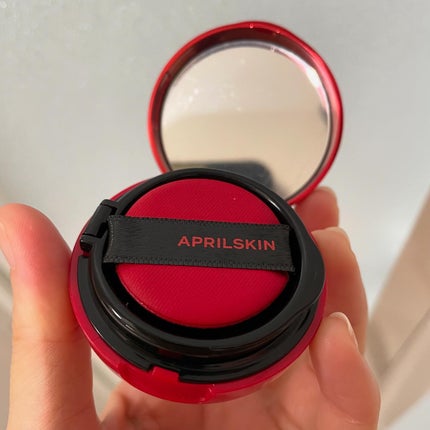 ハイパーカバーフィットクッション red/APRILSKIN/クッションファンデーションを使ったクチコミ(5枚目)