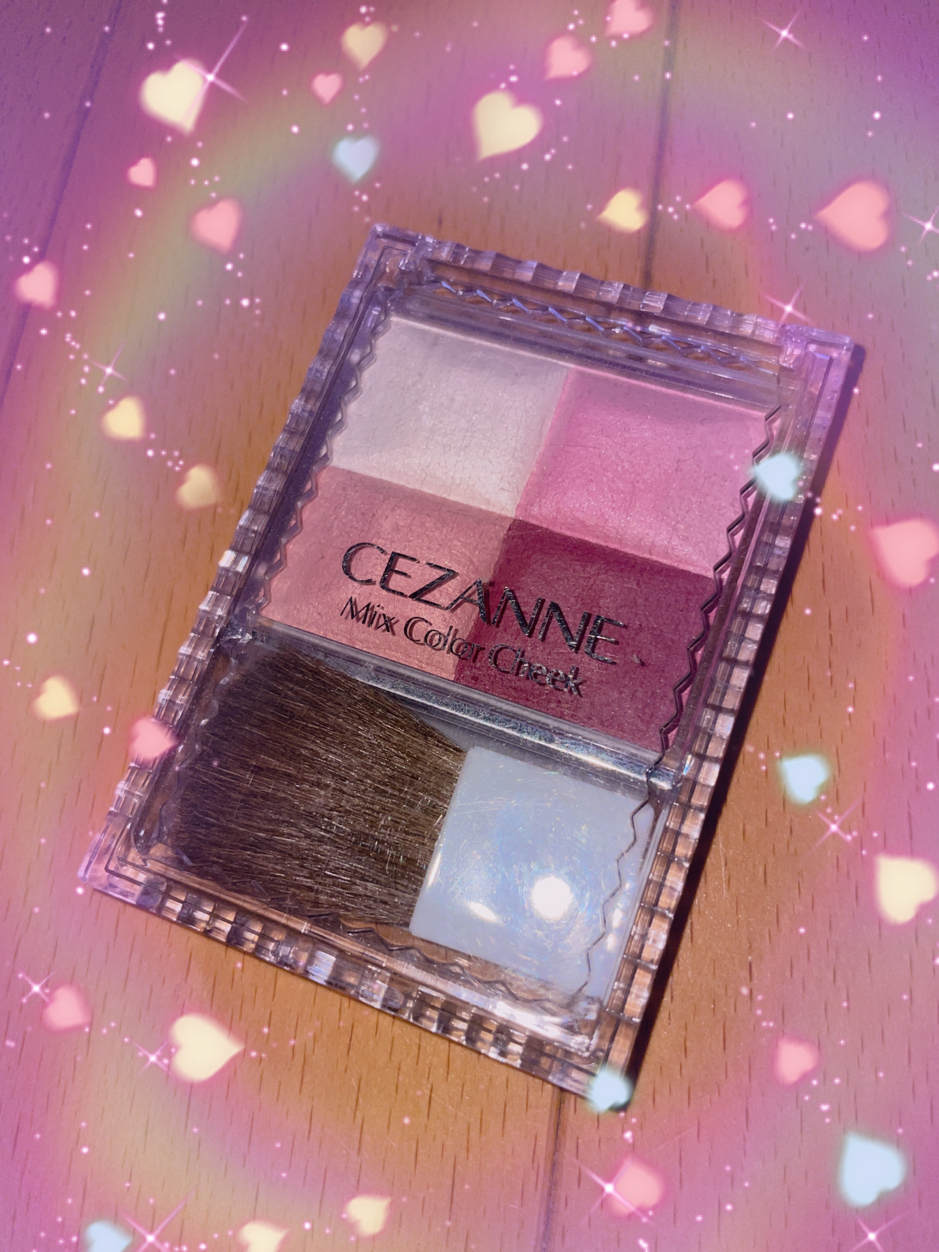 ミックスカラーチーク/CEZANNE/パウダーチークを使ったクチコミ（1枚目）