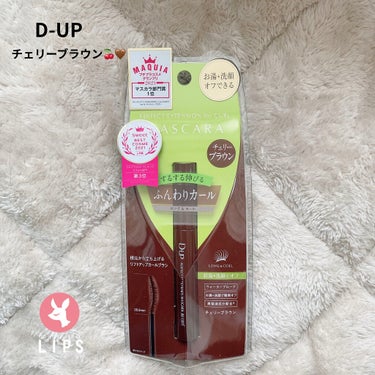 D-UP
パーフェクトエクステンションマスカラ

チェリーブラウン🍒🤎

リップスショッピングにて購入しました🛒𓂃 𓈒𓏸

リピ2本目です！！‪✌︎

カールが本当に可愛く仕上がるので、
とってもお気に