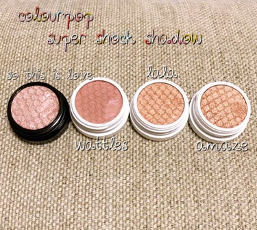 Super Shock Shadow/ColourPop/パウダーアイシャドウを使ったクチコミ（1枚目）