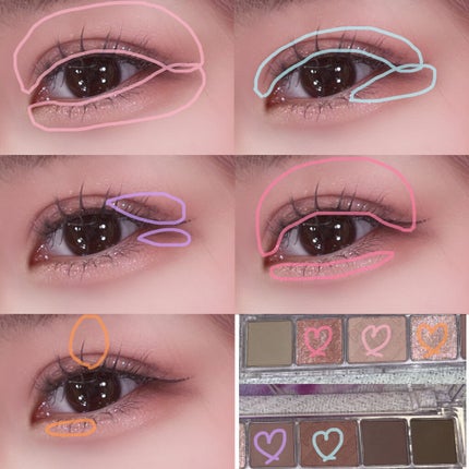 オール テイク ムード パレット(24AD)/PERIPERA/アイシャドウパレットを使ったクチコミ(4枚目)