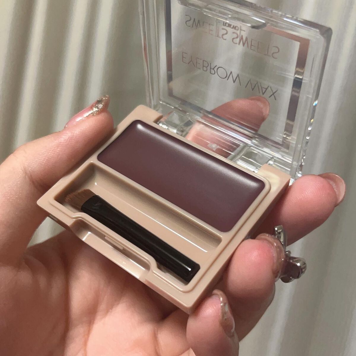 アイブロウワックス 04 パープルブラウン/スウィーツ スウィーツ/その他アイブロウを使ったクチコミ（2枚目）