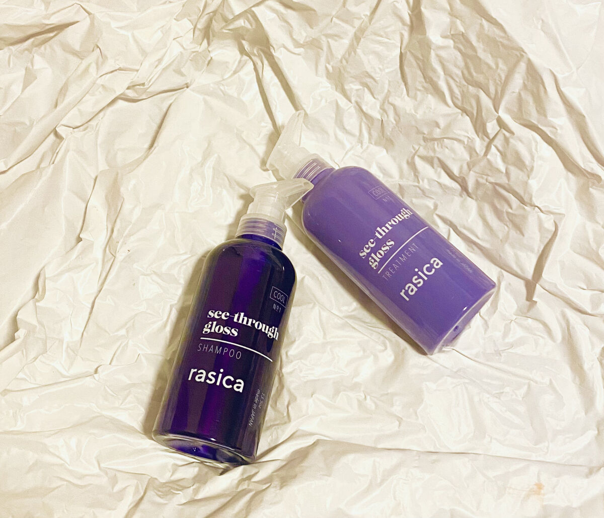 シースルーグロスシャンプー／トリートメント/rasica/市販シャンプーを使ったクチコミ（1枚目）