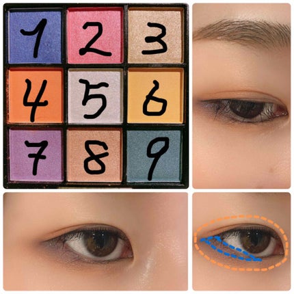 UR GLAM BLOOMING EYE COLOR PALETTE/U R GLAM/アイシャドウパレットを使ったクチコミ(3枚目)