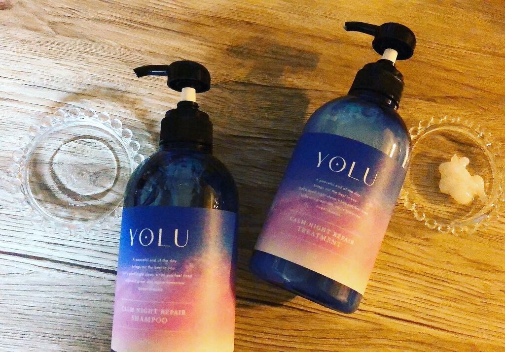 カームナイトリペアシャンプー／トリートメント/YOLU/市販シャンプーを使ったクチコミ（1枚目）