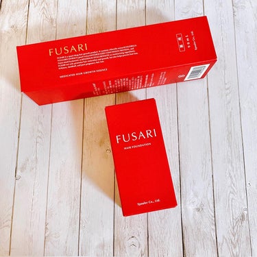 FUSARI 薬用育毛剤のクチコミ「FUSARIの育毛剤とヘアファンデーションセット

育毛剤やヘアファンデだけど、コスメみたいだ.....」（3枚目）