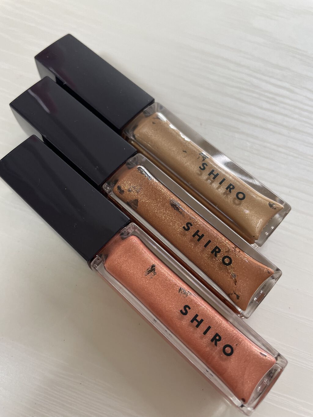 カレンデュラアイシャドウリキッド 0I03 サニーカッパー/SHIRO/リキッドアイシャドウを使ったクチコミ（2枚目）