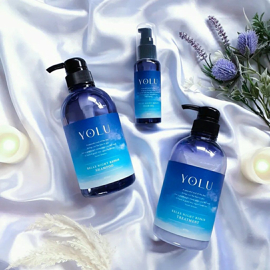リラックスナイトリペアヘアオイル/YOLU/ヘアオイルを使ったクチコミ（2枚目）