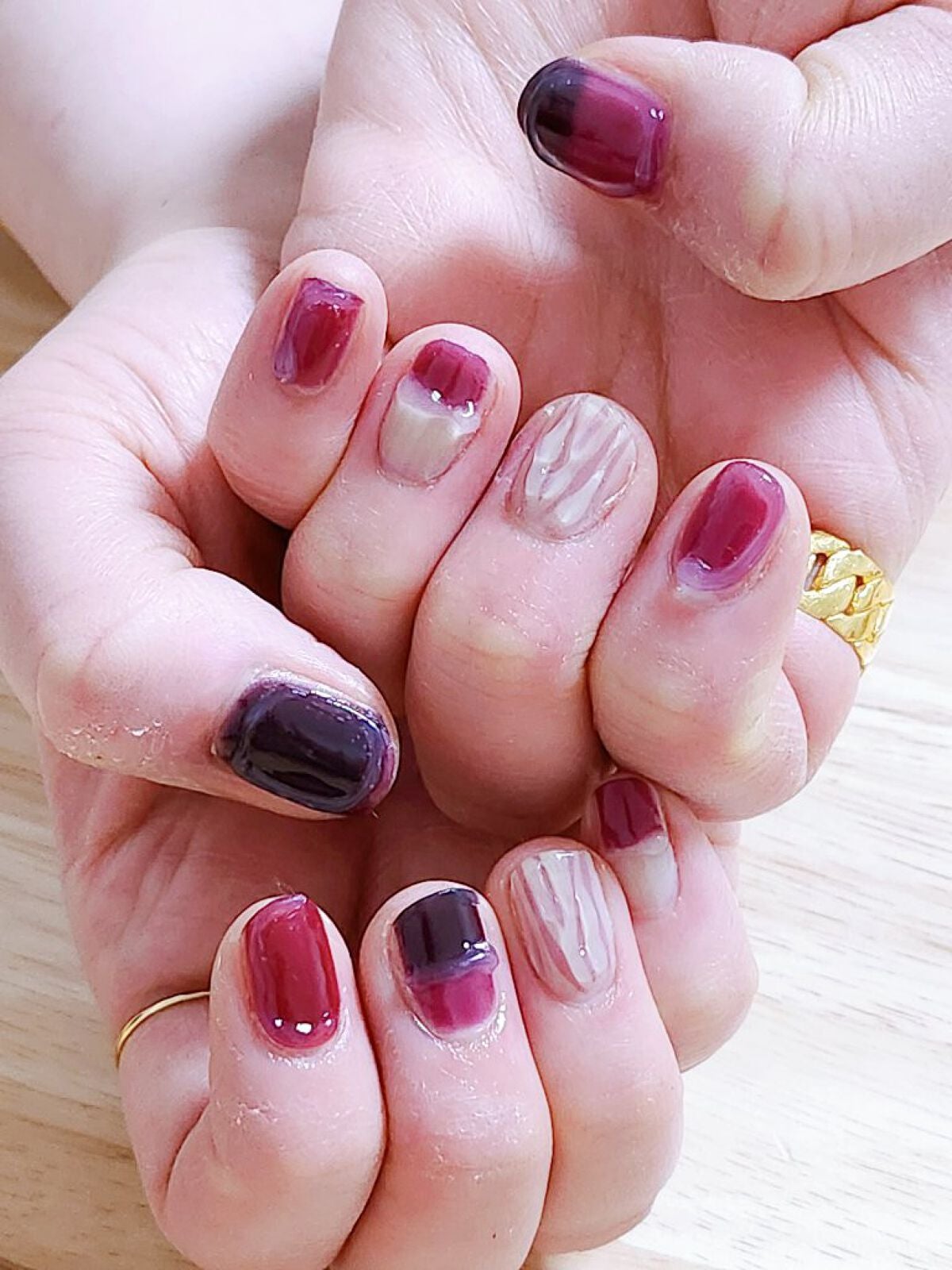 セルフカスタム ネイルシール/KEEPU/ネイルシールを使ったクチコミ(6枚目)