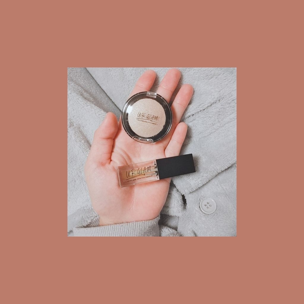 UR GLAM　EYE & CHEEK COLOR シルキーベージュ/U R GLAM/単色アイシャドウを使ったクチコミ（1枚目）