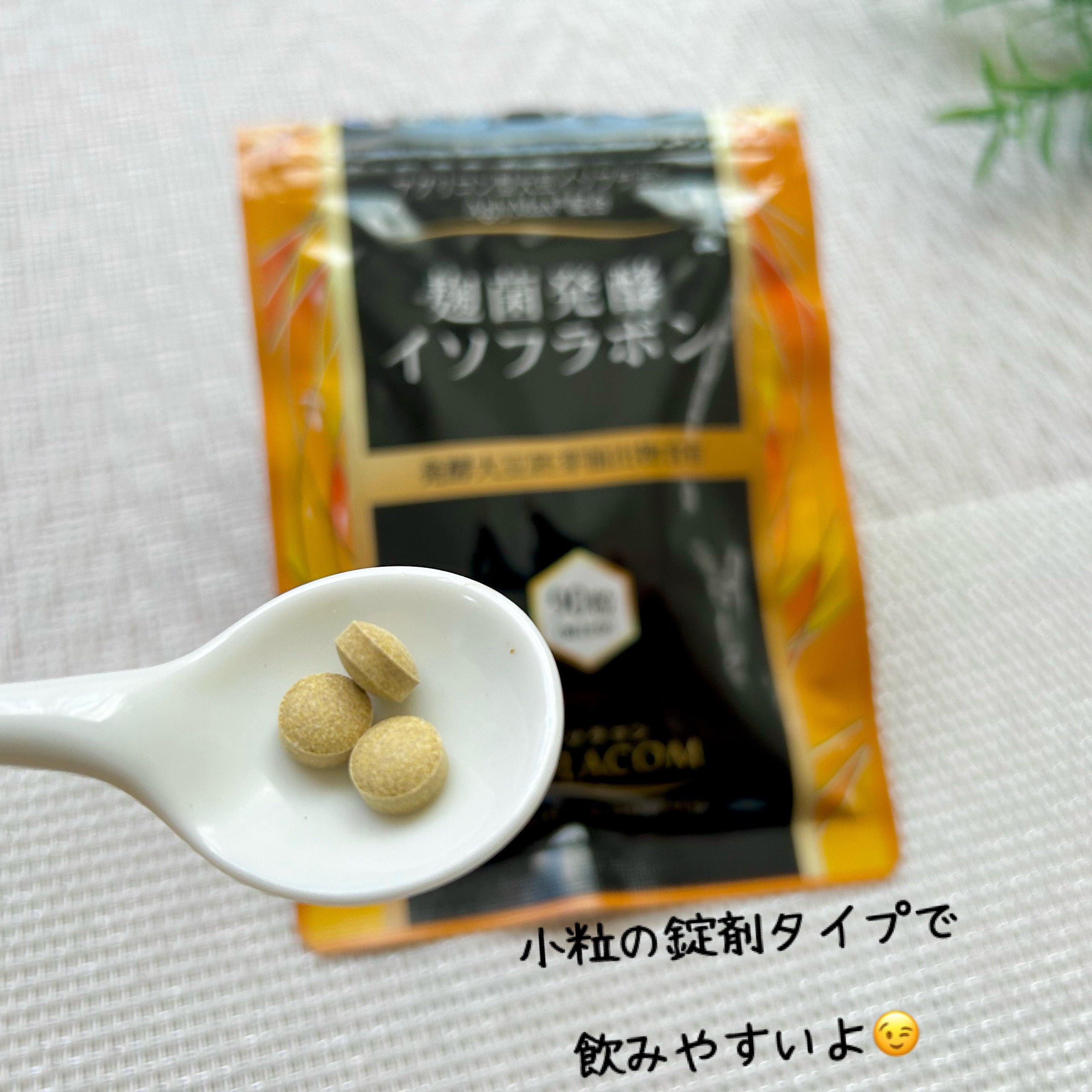 麹菌発酵イソフラボン 葉酸/ISOLACOM/健康サプリメントを使ったクチコミ（3枚目）