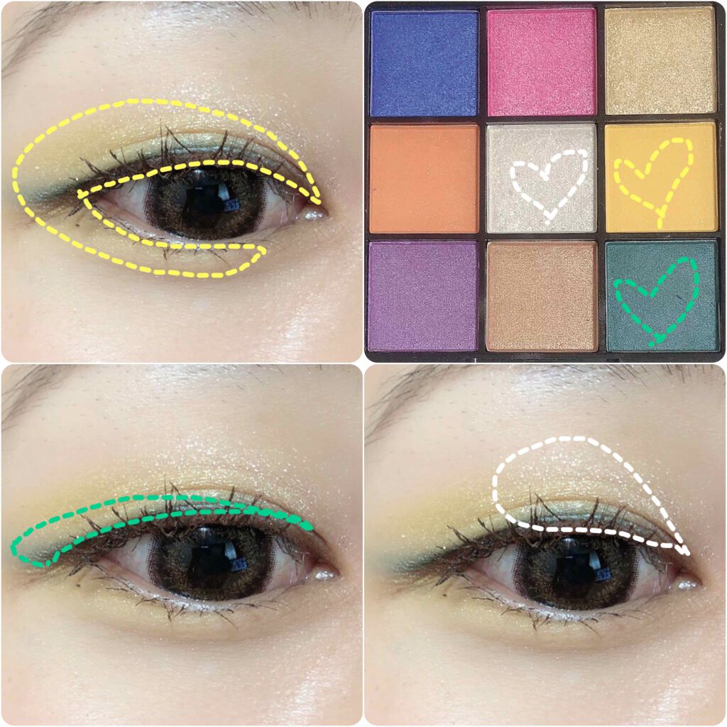 UR GLAM　BLOOMING EYE COLOR PALETTE/U R GLAM/アイシャドウパレットを使ったクチコミ（2枚目）