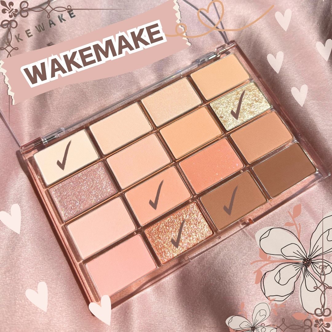 ソフトブラーリングアイパレット/wakemake/アイシャドウパレットを使ったクチコミ（2枚目）