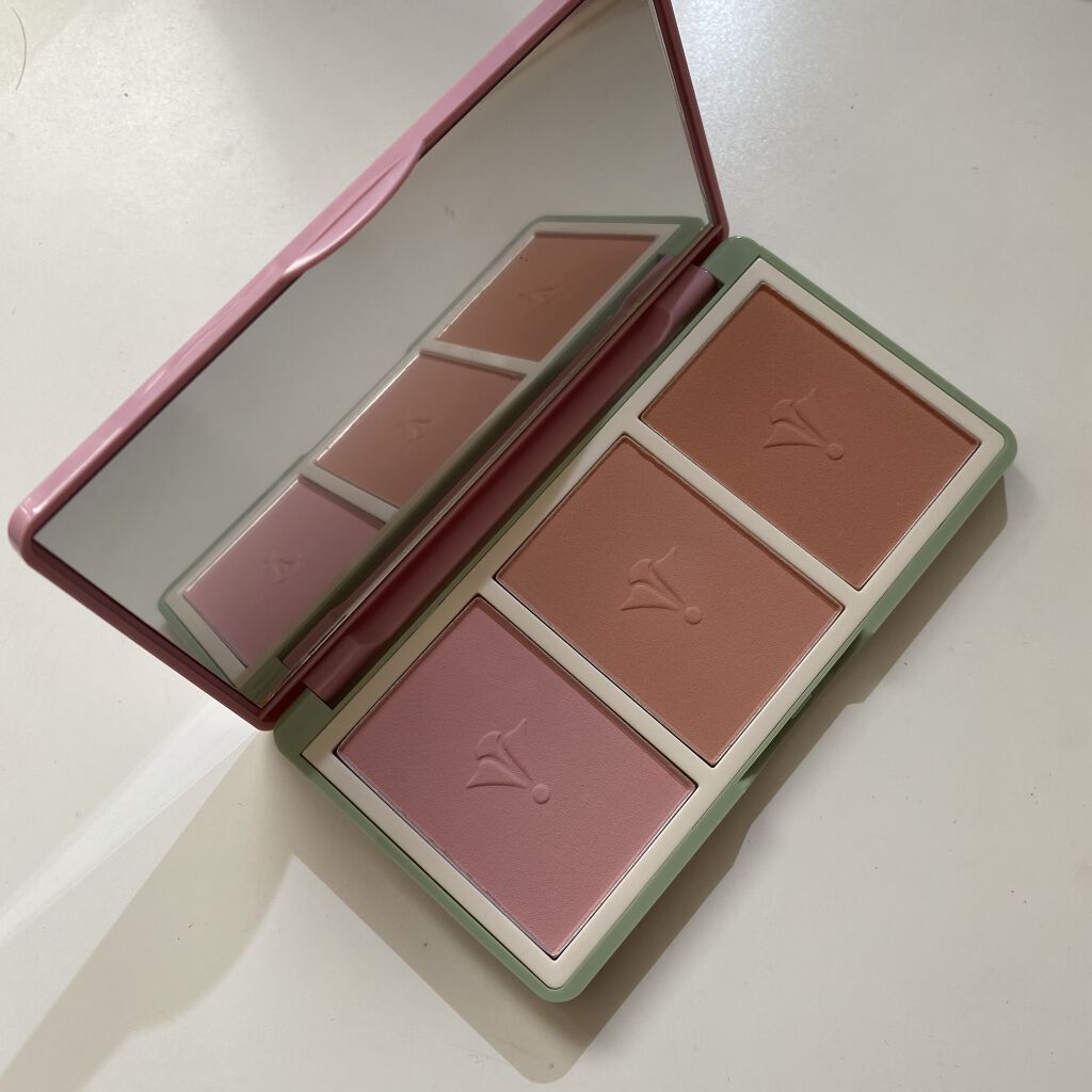 ヴィンテージ フィルター チーク パレット Vintage Filter Edition/innisfree/パウダーチークを使ったクチコミ（2枚目）